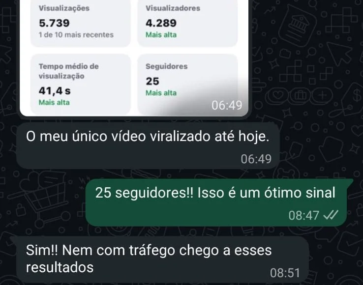 Mensagem de cliente