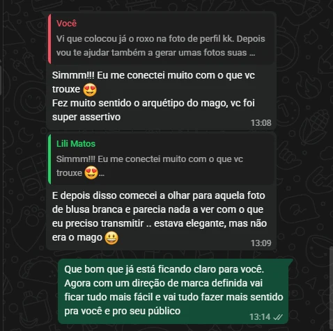 Mensagem de cliente